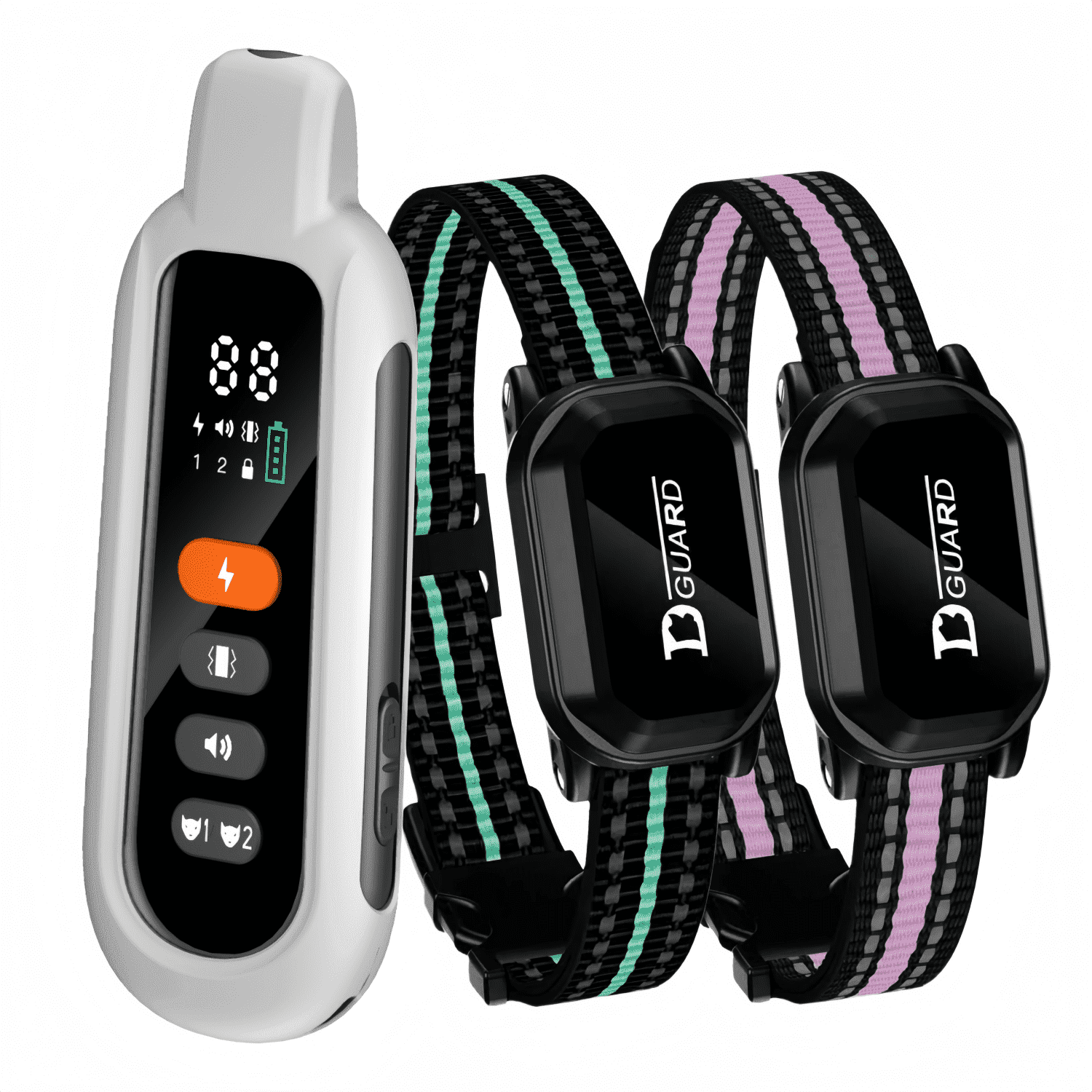 Electric Dog Training Collar Rechargeable Remote Control IPX7 Waterproof Vibrator Pet Dog Bark Stop Shock Collar