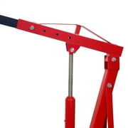 Stark USA Engine Hoist 2 Ton Folding Hydraulic Cherry Picker - Heavy-Duty - Red, 4400 lb