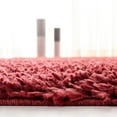 thumbnail image 5 of SAFAVIEH August Sophia Solid Shag Area Rug, Red, 9' x 12', 5 of 8