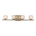 thumbnail image 2 of Kalco Lighting Corona 26" 4-light Modern Glass Bath Light in Satin Nickel, 2 of 2