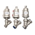 thumbnail image 1 of 1/2" 3/4" 1" 2" Stainless Steel Pneumatic Threaded Angle Seat Valve Y Type High Temperature Steam Threaded Angle Seat Valve ,Easy to Install, 1 of 6