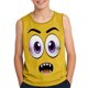 thumbnail image 1 of Niños Pequeños Camisola sin Mangas Gradiente Suave Impresión Moda Lindo Fondo para Niños 3-15 Años, 1 of 8