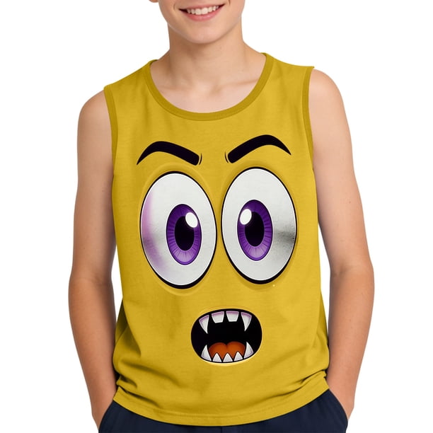 Niños Pequeños Camisola sin Mangas Gradiente Suave Impresión Moda Lindo Fondo para Niños 3-15 Años