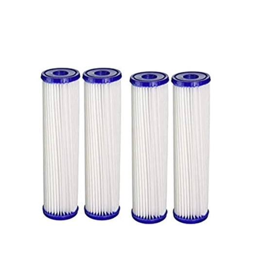 CFS 4 Pack 30 Micron Whole House Pleated Water Filter Cartridges