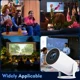 thumbnail image 5 of Magcubic Proyector 4K 1080P Compatible con WiFi y Bluetooth, Miniproyector Portátil, Llavero Automático, Cine en Casa Giratorio de 180°, HY300 Pro, 5 of 9