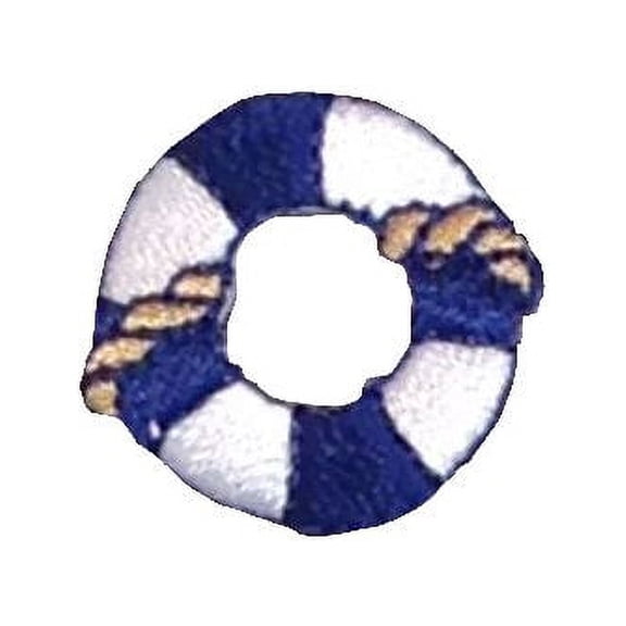 Mini/Small - Life Buoy Preserver - Nautical/Beach - Iron on Applique/Embroidered Patch