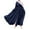 Navy, variant on ZANZEA Women's Muslim Long Sleeves Casual Big A Swing Belted Solid Color Dresses