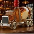 thumbnail image 4 of Semi Truck Whiskey Bottle, Car-Shaped Whiskey Decanter Bottle, Glass Liquor Bottles in Semi Trucks Shape with Cap, Car Shaped Cool Decanters, Funny Home Bar Decor, Truck Driver Gifts for Dad (#2), 4 of 7