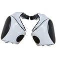 thumbnail image 1 of Almohadillas de EVA para muslos de Muay Thai, protectores de piernas para Kickboxing, equipo de protección Sanda Blanco Negro, 1 of 8