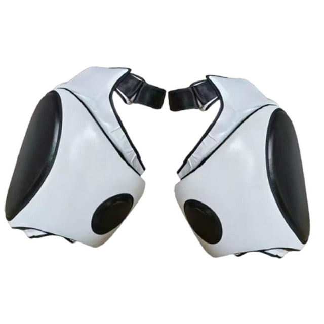 Almohadillas de EVA para muslos de Muay Thai, protectores de piernas para Kickboxing, equipo de protección Sanda Blanco Negro