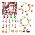 thumbnail image 2 of Surtido de pulseras navideñas con abalorios para niños y adolescentes, caja con calendario navideño Estilo R, 2 of 8