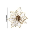 thumbnail image 3 of Meitianfacai Noël Imitation Flower Flannel Noël Tree Decorative Flowers, White, 3 of 6