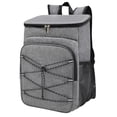 thumbnail image 1 of Mochila térmica aislada Bolsa térmica para la playa Bolsa térmica de gran capacidad Mochila térmica para el almuerzo Bolsa térmica para viajes Camping Gris Sunnimix Bolsas hieleras, 1 of 8