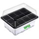 thumbnail image 1 of Bandejas de germinación de semillas de 10 piezas, bandeja de germinación de plantas de 12 células, bandejas de cultivo de trigo saludable (con 10 bandejas y tapas), 1 of 5