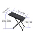 thumbnail image 5 of YongCo Classical Guitar Foot Stool Metal Guitar Footstool Foot Rest, 4 Gear Adjustable, 5 of 8
