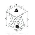 thumbnail image 2 of Furinno Modern Simplistic Criss-Crossed End Table, Black Espresso, Set of 2, 2 of 5