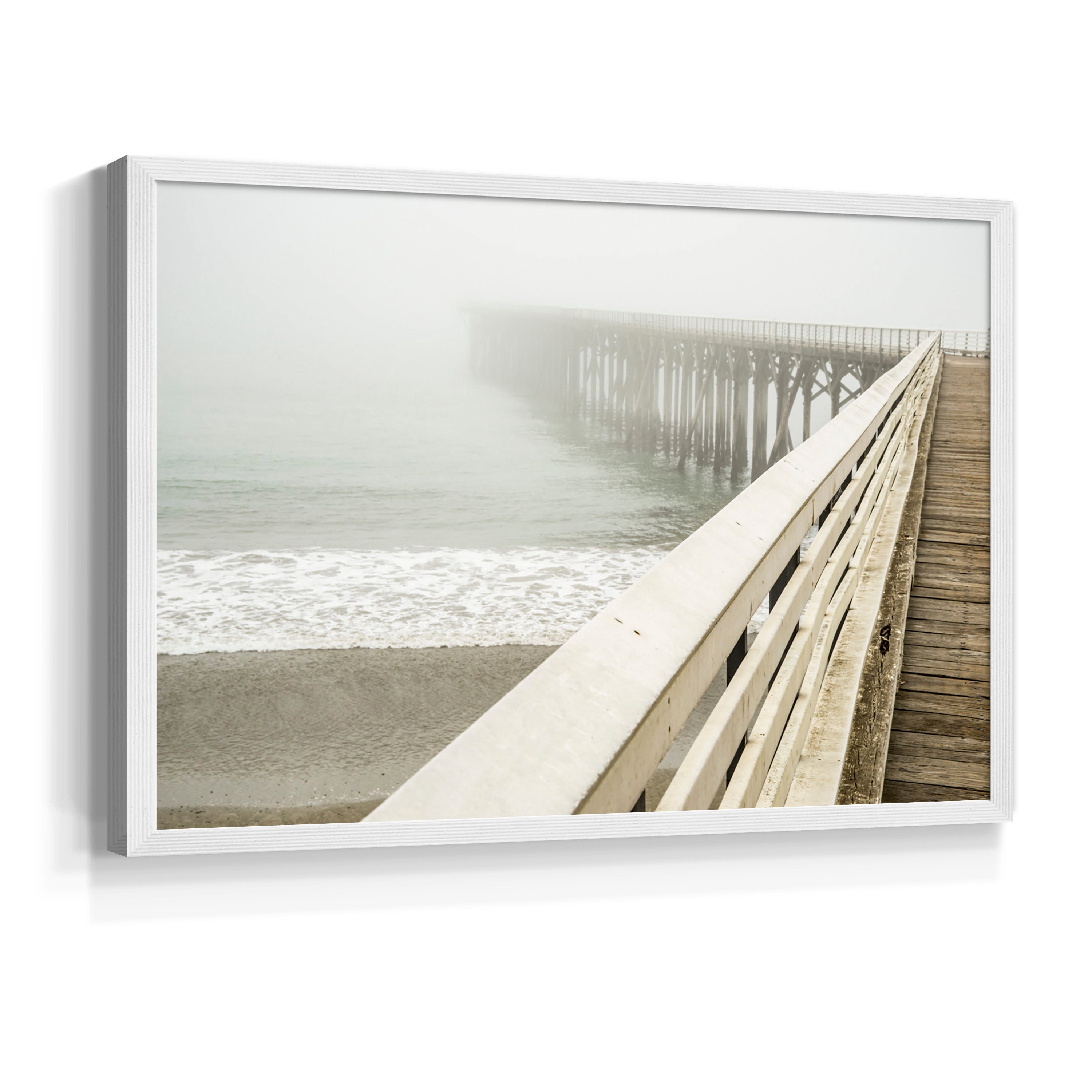 San Simeon Wharf by Danita Delimont - Restickable Framed Giclée Print
