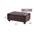 thumbnail image 2 of Glory Furniture Revere Ottoman in Cappuccino Color, 2 of 7
