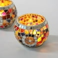 thumbnail image 4 of Portaves de cristal de mosaico, portaves de té, regalos artísticos hechos a man decoración de estar, dormitorio, decoraciones de fie Irregur Colorido Baoblaze Porta vela, 4 of 7