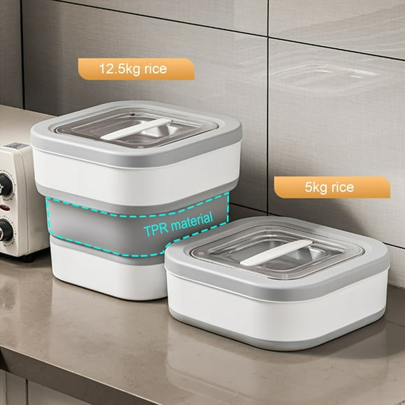 Rbaofujie Food Storage Containers, Cereal Rice Food Storage Containers, Pet Dog Food Flour Food Storage Plastic Dry Proof Clearance Sale