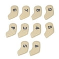 thumbnail image 2 of Drfeify Juego De 10 Fundas Para Cabezas De Palos De Golf, Protector De Cabeza De Palo De Golf Impermeable De PU Duradero Para Golf Al Aire Libre, 2 of 7