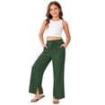 thumbnail image 6 of XIYON Pants for Girls Kids Casual Pants with Pockets Elastic Waist Trousers Comfortable Everyday Wear 14-15 Years, 6 of 7