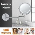 thumbnail image 5 of 360° Rotating LED Vanity Mirror with 10X Magnification for Bathroom Wall Mount, 5 of 5