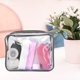 thumbnail image 2 of Neceser de viaje transparente Bolsa para líquidos homologada Bolsa de aseo transparente impermeable Bolsa de maquillaje de viaje de PVC Bolsa de cosméticos transparente portátil, 2 of 4