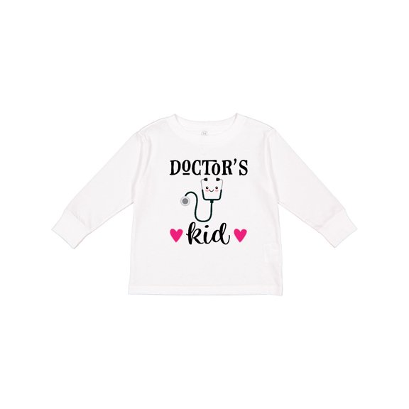 Inktastic Doctors Kid Physician Stethoscope Girls Long Sleeve Toddler T-Shirt