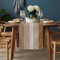 thumbnail image 2 of Brown Wood Grain Table Runner - 108 Inch Long, Kitchen Dining Table Runner Dresser Scarves, Country Retro Wooden Plank Farmhouse Farmhouse Decor for Coffee Tables Wedding Party Banquet, 2 of 8