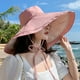 thumbnail image 2 of 18 Sombrero de pescador de doble cara de gran tamaño para mujer, sombrero de sol de estilo coreano de verano que protege la cara, sombrero para el sol, 2 of 3