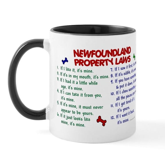 CafePress - Newfoundland Property Laws 2 Mug - 11 oz Ceramic Mug - Novelty Coffee Tea Cup