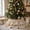 Beige-1, variant on sgcylowq Double Ruffle Velvet Christmas Tree Collar, Soft Wine Layered Ruffled Tree Base Cover, Elegant Draped Festive Tree Skirt Alternative for Home Party Office Decor