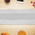 thumbnail image 3 of IH Casa Decor Vinyl Table Runner 54" Diamond Band Silver - Ensemble De 2, 3 of 3