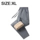 thumbnail image 2 of Pantalón de cachemira para hombre en invierno con cachemir y pantalón grueso y cálido de algodón （gris）, 2 of 6