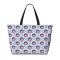 thumbnail image 2 of Disketp Donut with the USA Fag Bolsa de Playa de Gran Capacidad, Bolso Impermeable y a Prueba de Arena para Mujer, Ideal para Playa, Piscina y Natación, 2 of 7