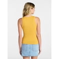 thumbnail image 3 of No Boundaries Ribbed High Neck Tank Top, Women's XXS-XXL, 3 of 5