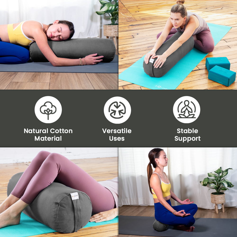 Yoga Bolster Pillow för meditation och stöd av RamaYoga