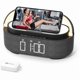 thumbnail image 1 of wonima11 Bluetooth Speaker with Wireless Charger, FM Radio, Dimmable LED Night Light, Stereo Sound Dual Wireless Speakers, 2500mAh Portable Speaker for Home Decoration, Bedroom, Office, Gift, 1 of 1