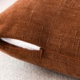 thumbnail image 5 of SUSIELADY Pack of 2 Decorative Throw Pillow Covers, 20x20 Inch, Soft Textured Square Cushion Covers with Zipper for Sofa, Couch, Bed, Living Room, Farmhouse, Cozy Accent Pillows, Burnt Orange, 5 of 7
