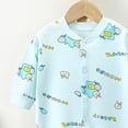 thumbnail image 5 of Gerichy Newborn Baby Girls Boys Cotton Romper Outfits Infant Long Sleeve One-Piece 0 3 6 12 18 Months Toddler Button Jumpsuits, 5 of 5