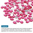 thumbnail image 4 of Uxcell 200Pcs Gemas de Acrílico de Fondo Plano en Forma de Gota 0.4" x 0.6" Rhinestones Artificiales para Manualidades DIY Color Rosa, 4 of 7