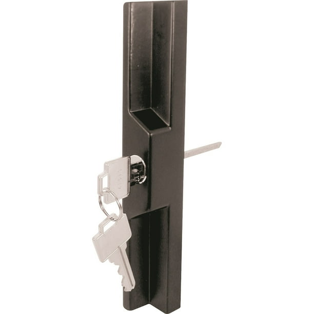 PrimeLine Steel Indoor and Outdoor Patio Door Lock Setw/Key