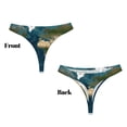 thumbnail image 3 of Balery World Map Tangas de Algodón para Mujer con Estampado – Ropa Interior Sexy, Transpirable, G-string-4X-Large, 3 of 6
