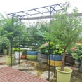 thumbnail image 5 of Outdoor Garden Arch Metal Garden Arch L80.3'' x W20.47'' x H81.1'' Climbing Plants Support Rose Arch Outdoor Black,Garden Trellis, 5 of 10
