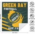 thumbnail image 3 of Green Bay Football Sherpa Blanket for Football Fans Gifts,City Soft Flannel Blankets,Double Layer Fabric Warm Blankets 60" X 50", 3 of 6