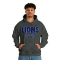 thumbnail image 6 of Unisex Heavy Blend™ Hooded Sweatshirt Lions Football Blue Hoodie, 6 of 9