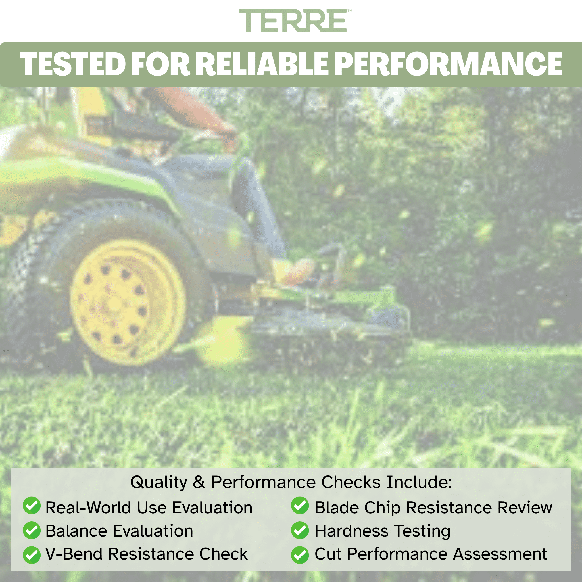 Terre Products, 3 Pack Medium Lift Lawn Mower Blades, 54 Inch Deck, Compatible with John Deere. Replacement for Part Numbers GX21380, GY20684