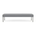 thumbnail image 2 of Waterfall Reception Waiting Room Healthcare 3-Seat Bench / Silver Steel / Gray, 2 of 5