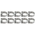 thumbnail image 4 of Herwey 10Pcs Hose Clamp 201 Stainless Steel Reinforced Full Core Appearance Galvanized Pipe Clamps for Automotive Industrial,Hose Clamps Assortment Kit, 4 of 8
